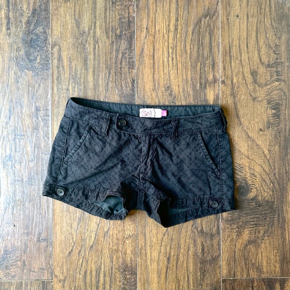 SO Black High Waist Women's Shorts - Picture 1 of 3